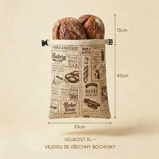 Premium bread bags made from 100% cotton and beeswax.